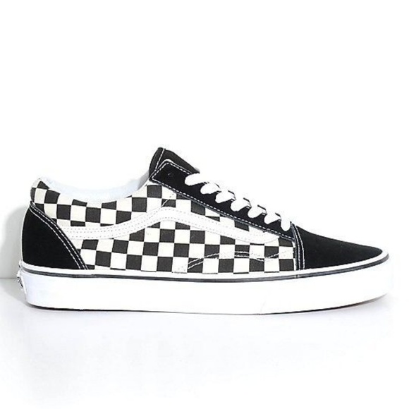 checkered skateboard vans